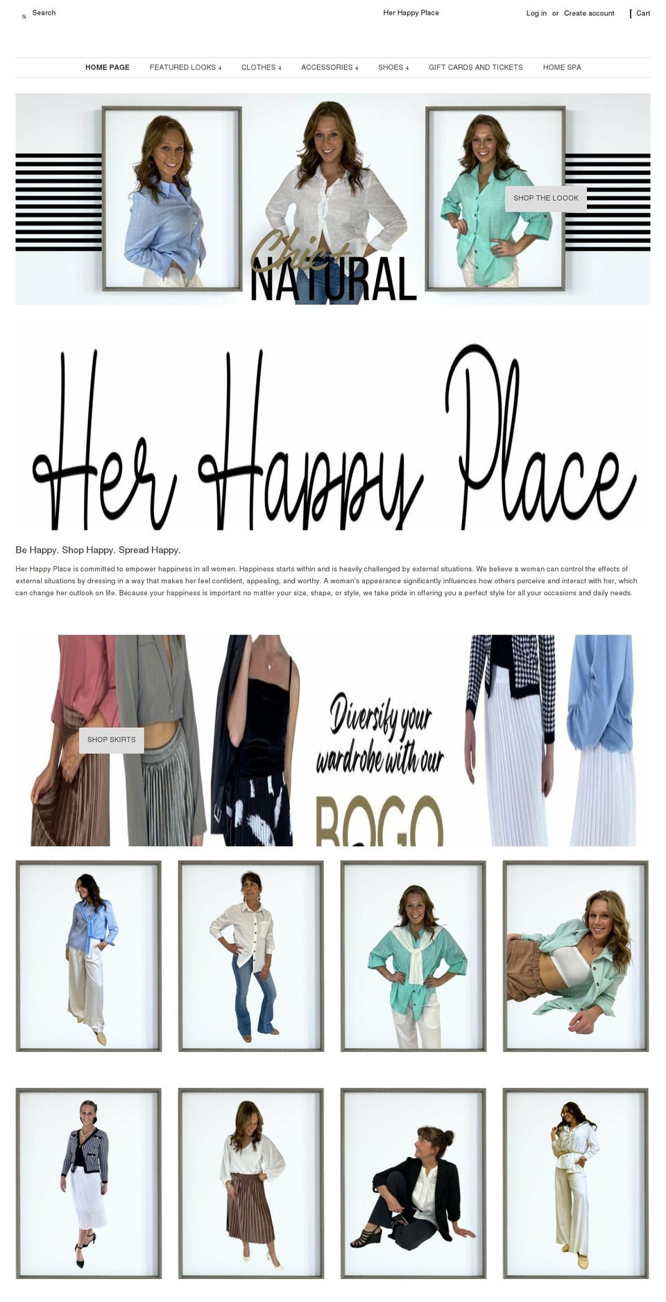 herhappyplaceshop.com shopify website screenshot