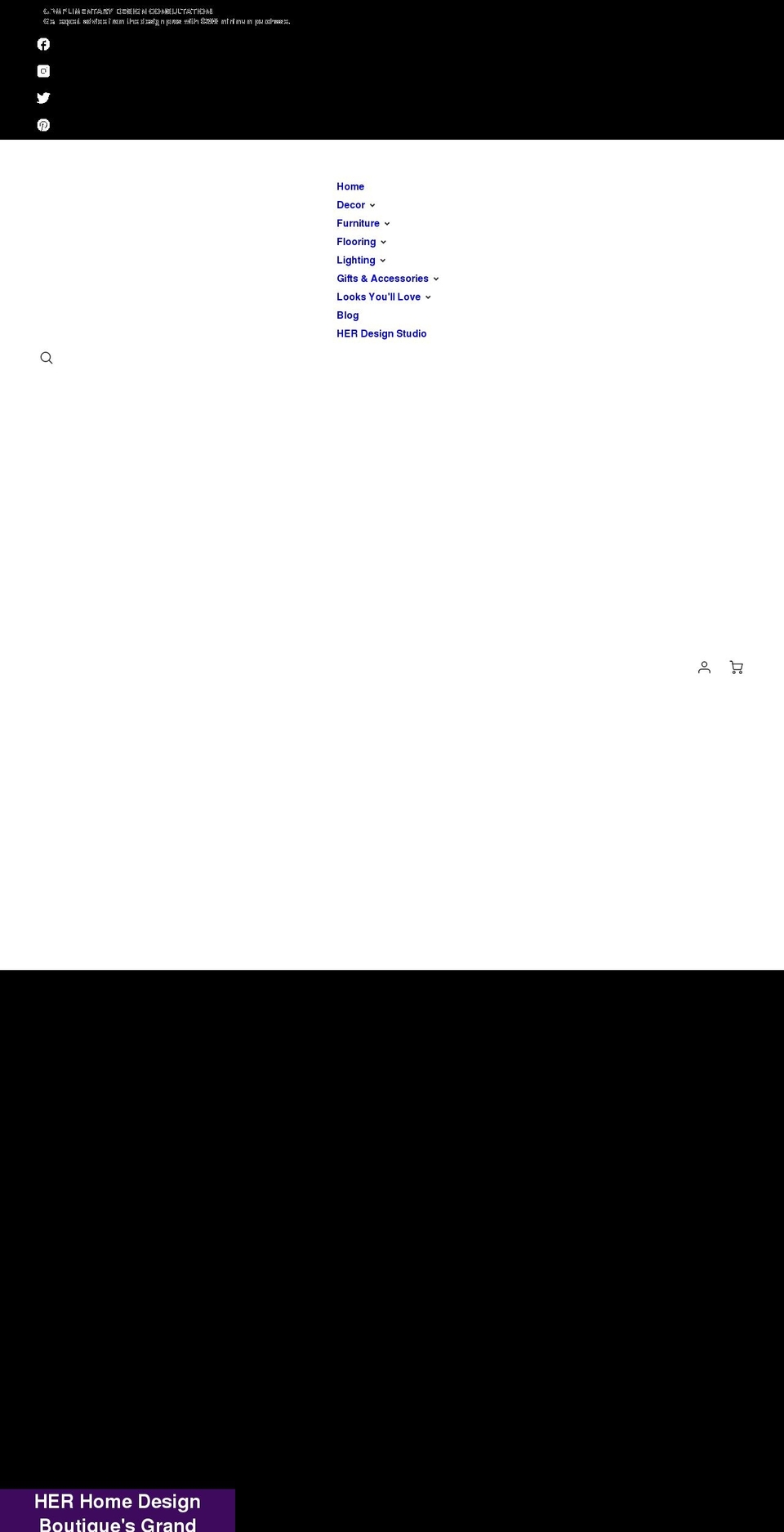herhomedesignstore.com shopify website screenshot