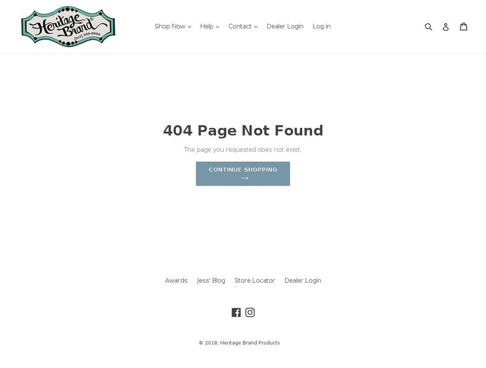 heritagedogcollars.com shopify website screenshot