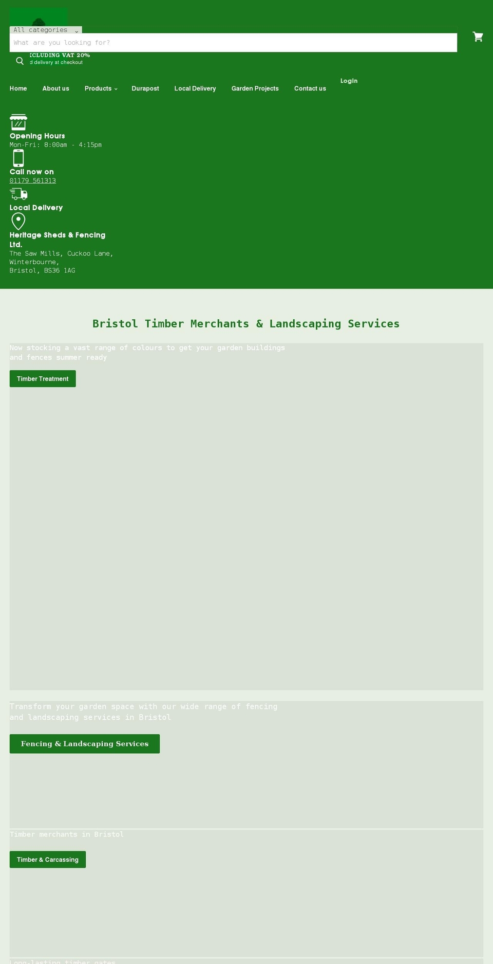 heritagefencingbristol.com shopify website screenshot