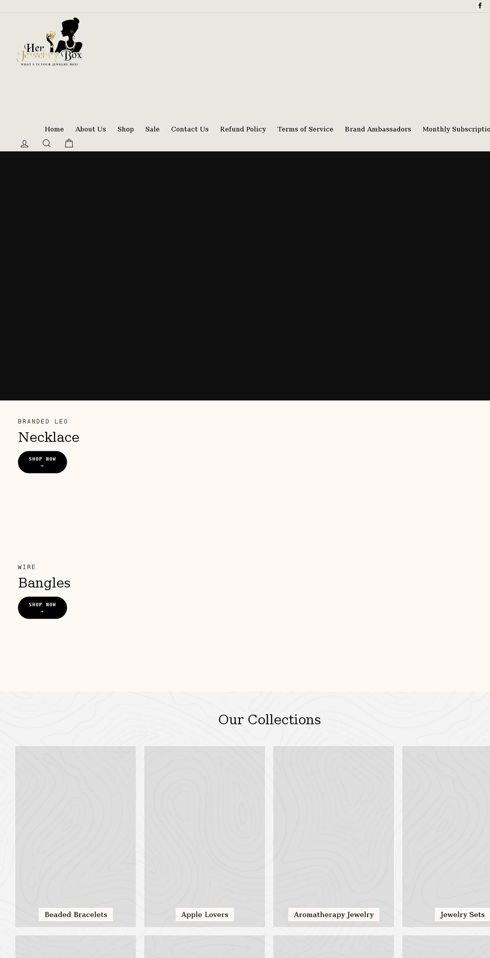 herjewelrybox2.com shopify website screenshot