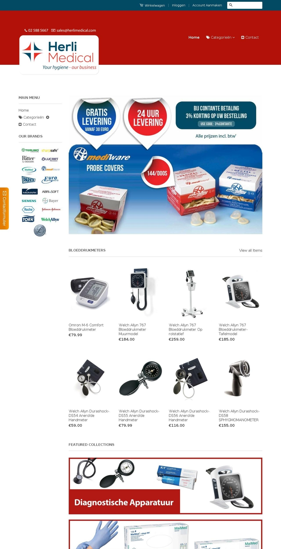herlimedical.com shopify website screenshot