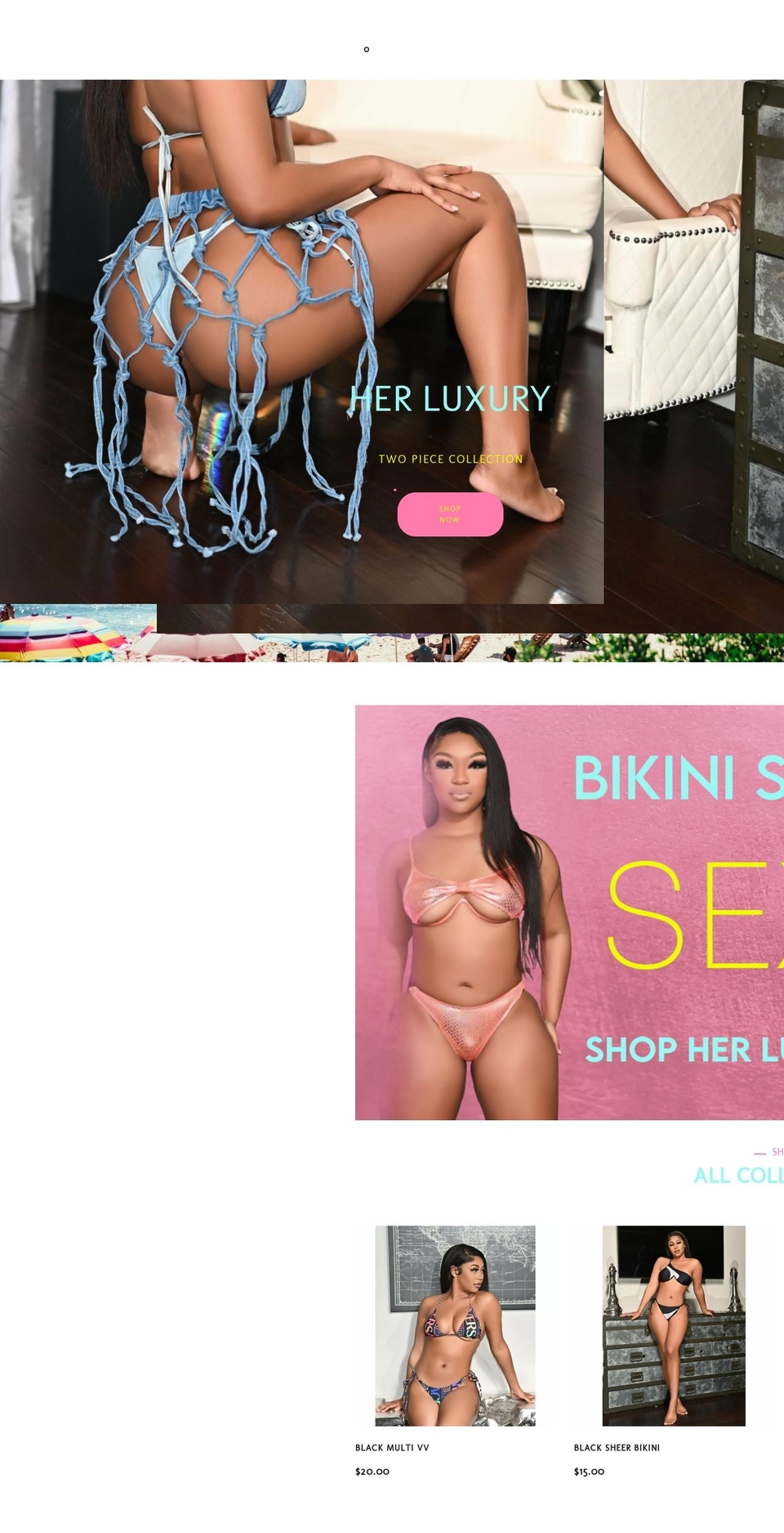 LUXURY Shopify theme site example herluxuryswimwear.com