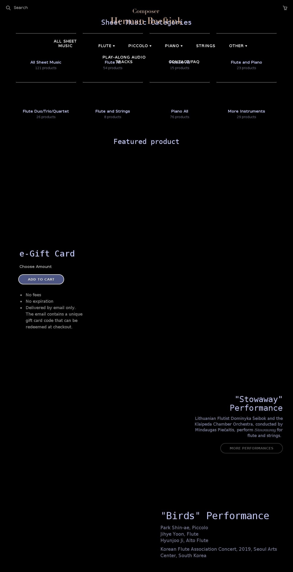 hermanbeeftink.com shopify website screenshot