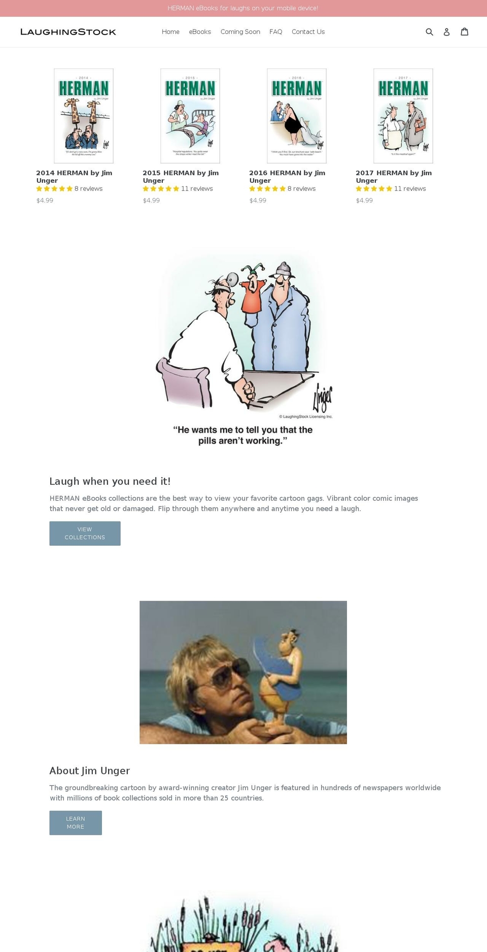 hermancomics.com — Shopify storefront screenshot