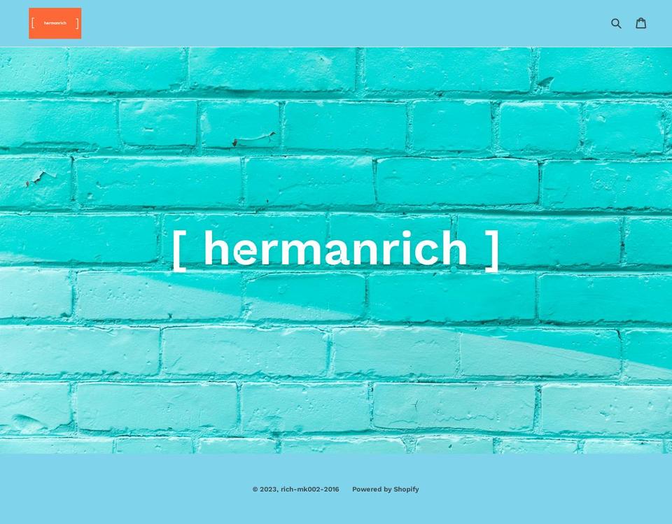 hermanrich.com shopify website screenshot