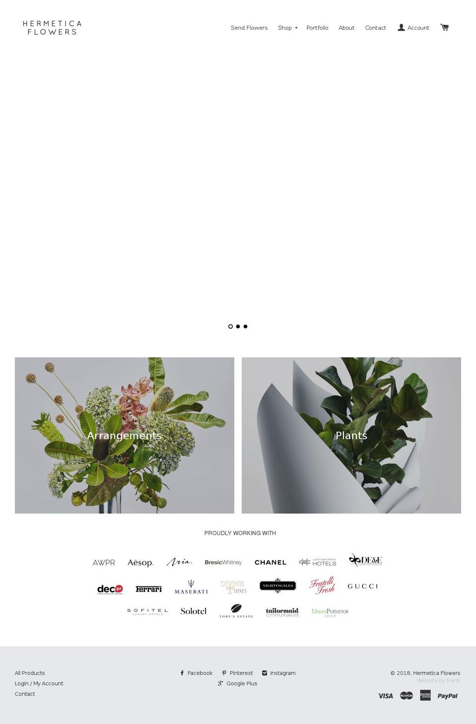 hermetica.com.au shopify website screenshot