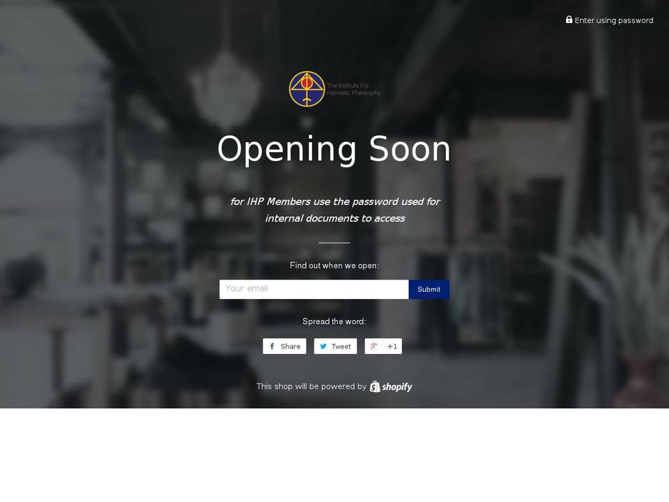 hermeticteachings.com — Shopify storefront screenshot