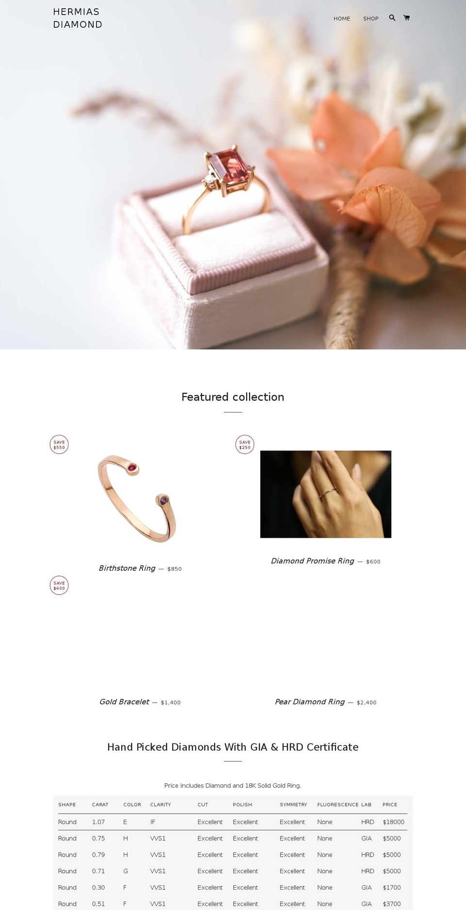 hermias.de shopify website screenshot