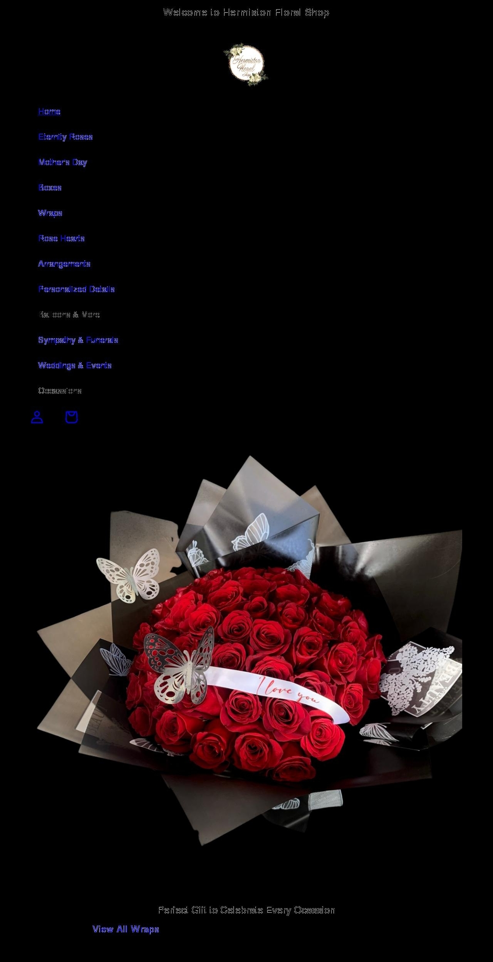 hermistonfloralshop.com shopify website screenshot