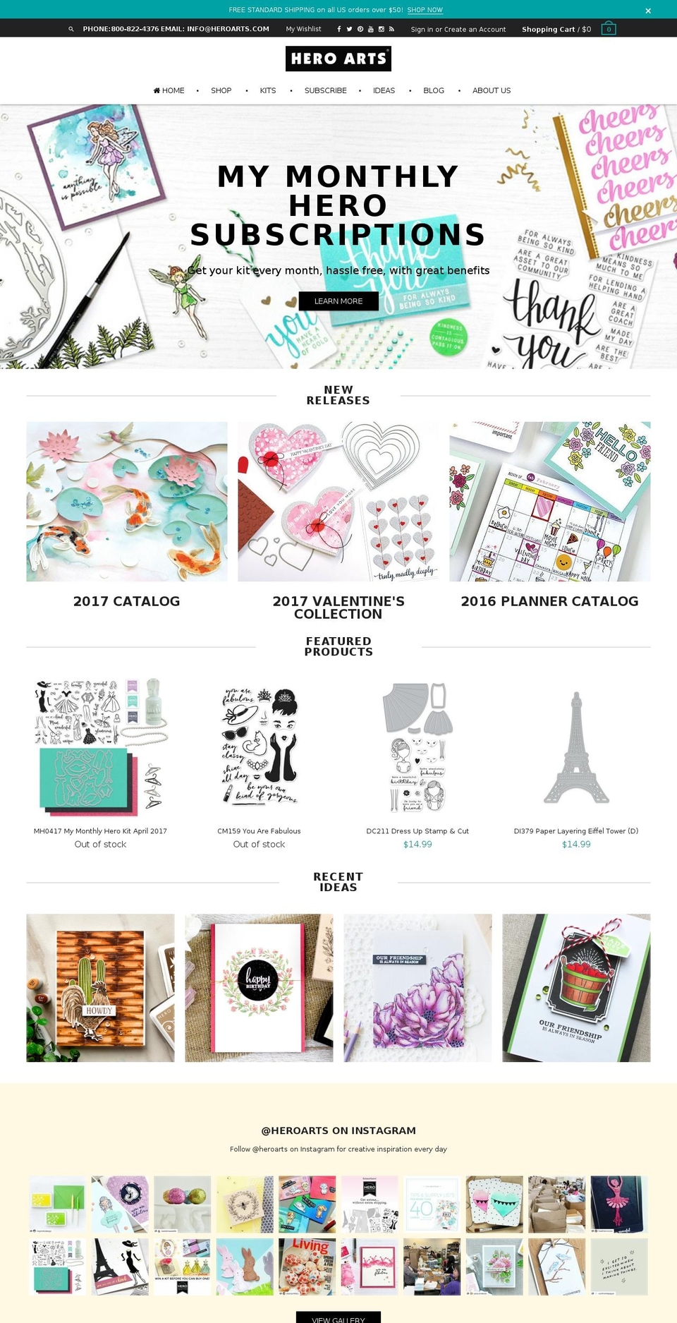 heroats.com shopify website screenshot