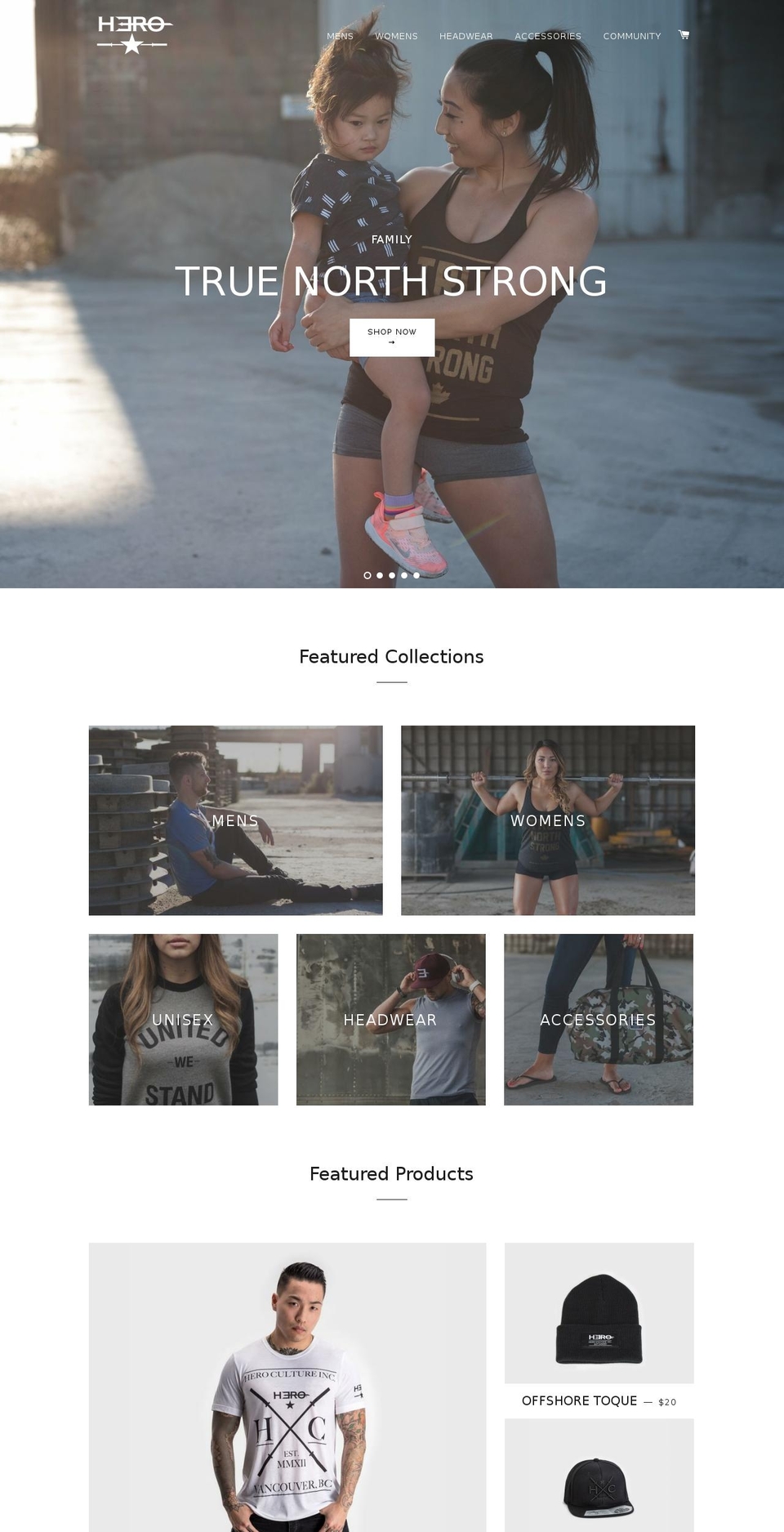 heroculture.ca shopify website screenshot