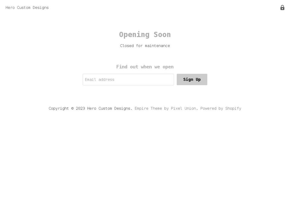 herodesigns.com shopify website screenshot