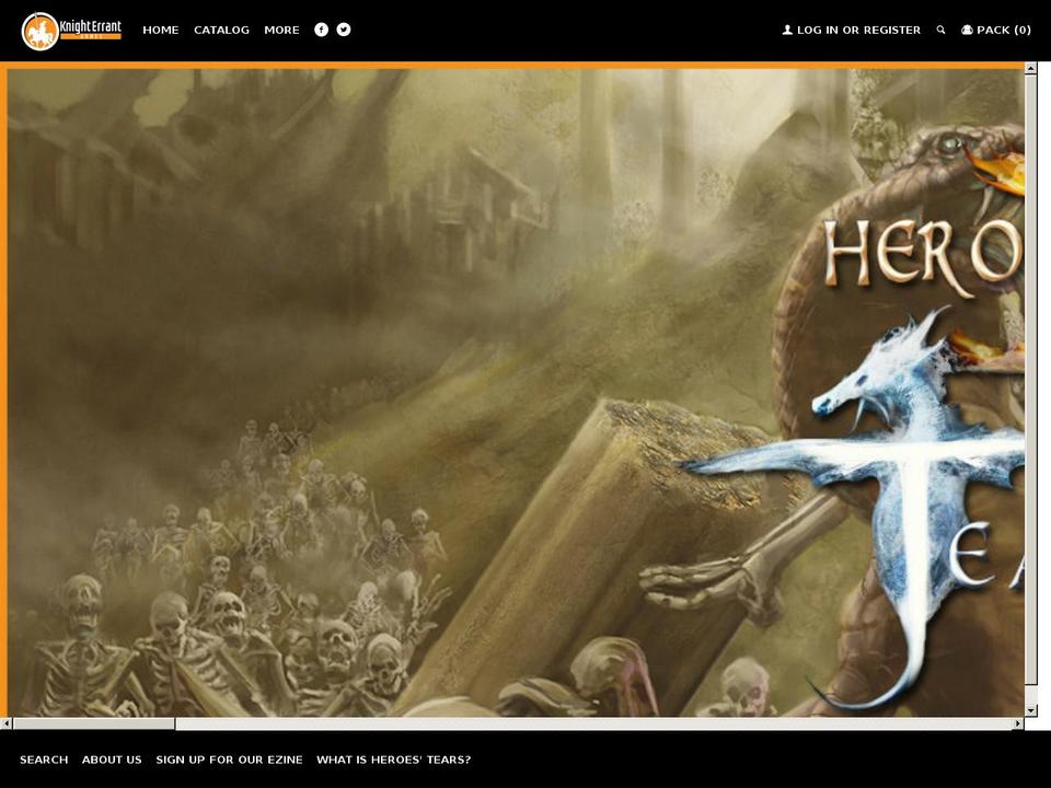 Lookbook One Shopify theme site example heroestwilight.com