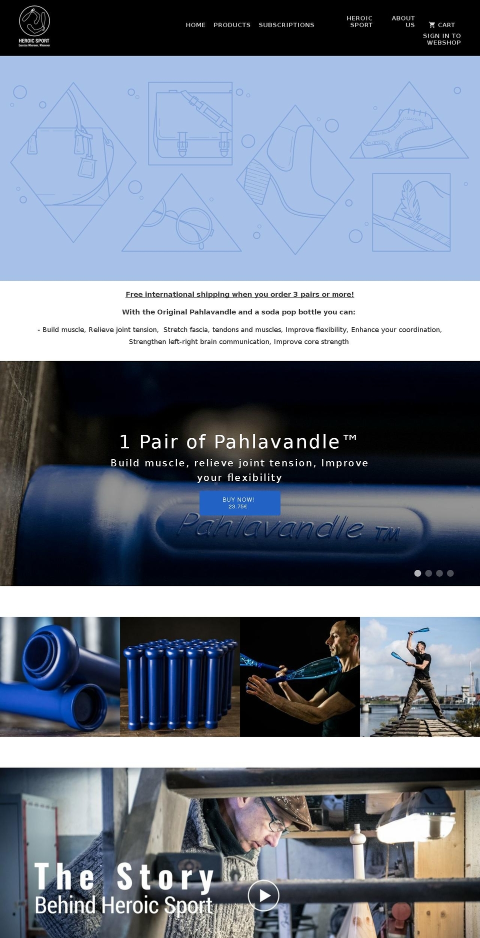 heroicsport.com shopify website screenshot