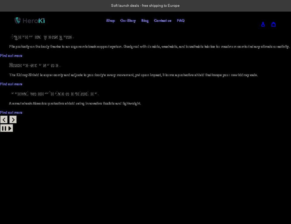 heroki.co shopify website screenshot