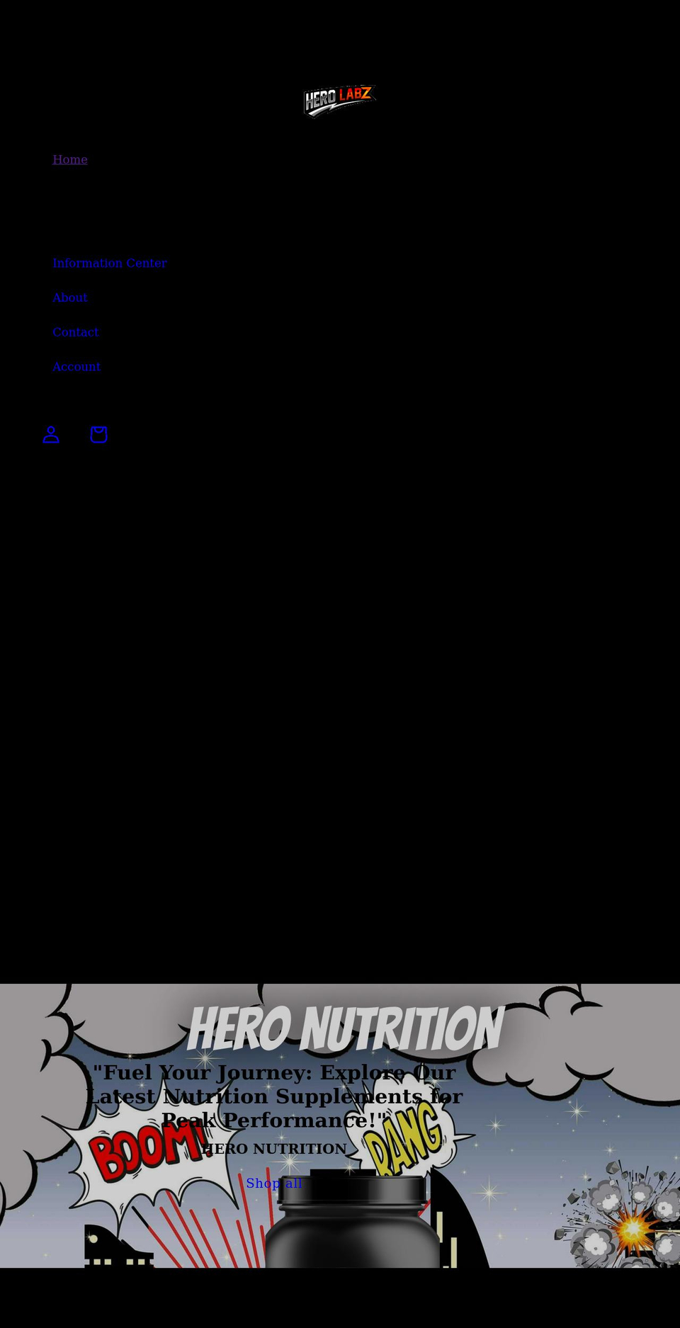 herolabz.com shopify website screenshot