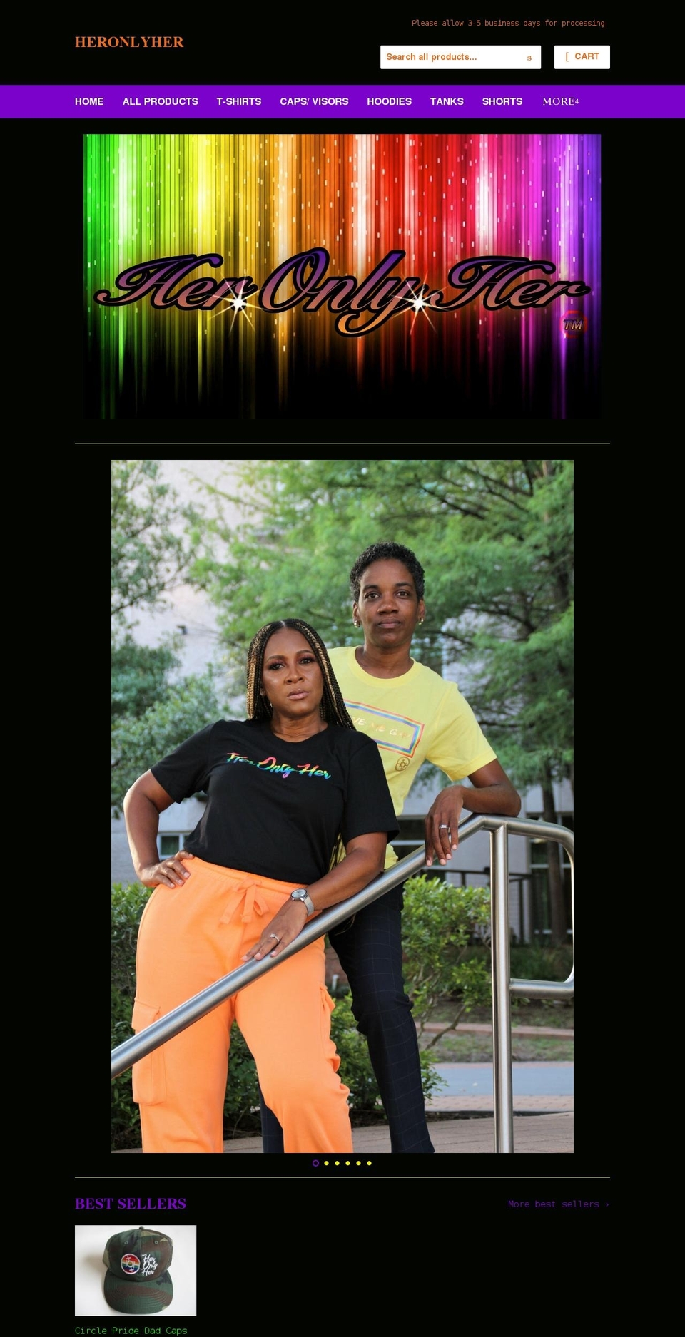 heronlyher3.com shopify website screenshot