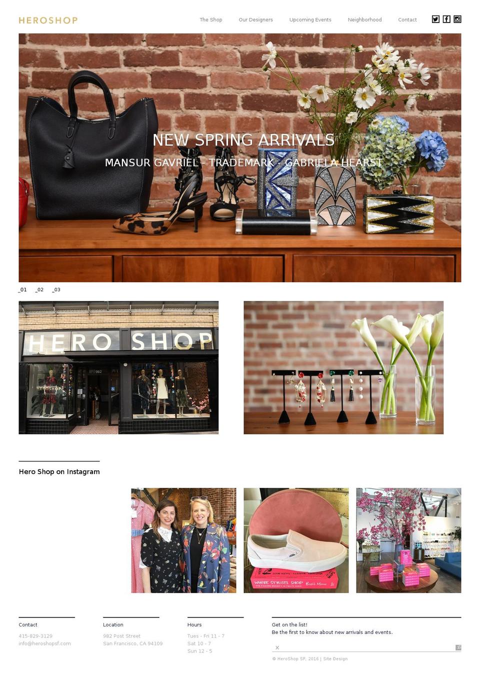 heroshopsf.com shopify website screenshot