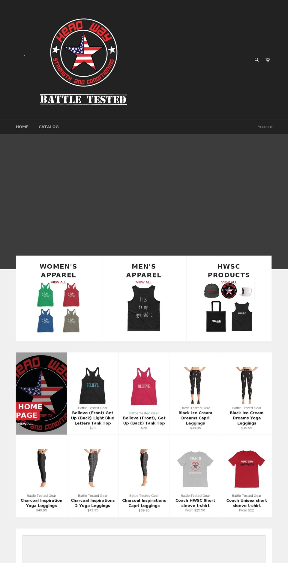 herowaystore.com — Shopify storefront screenshot