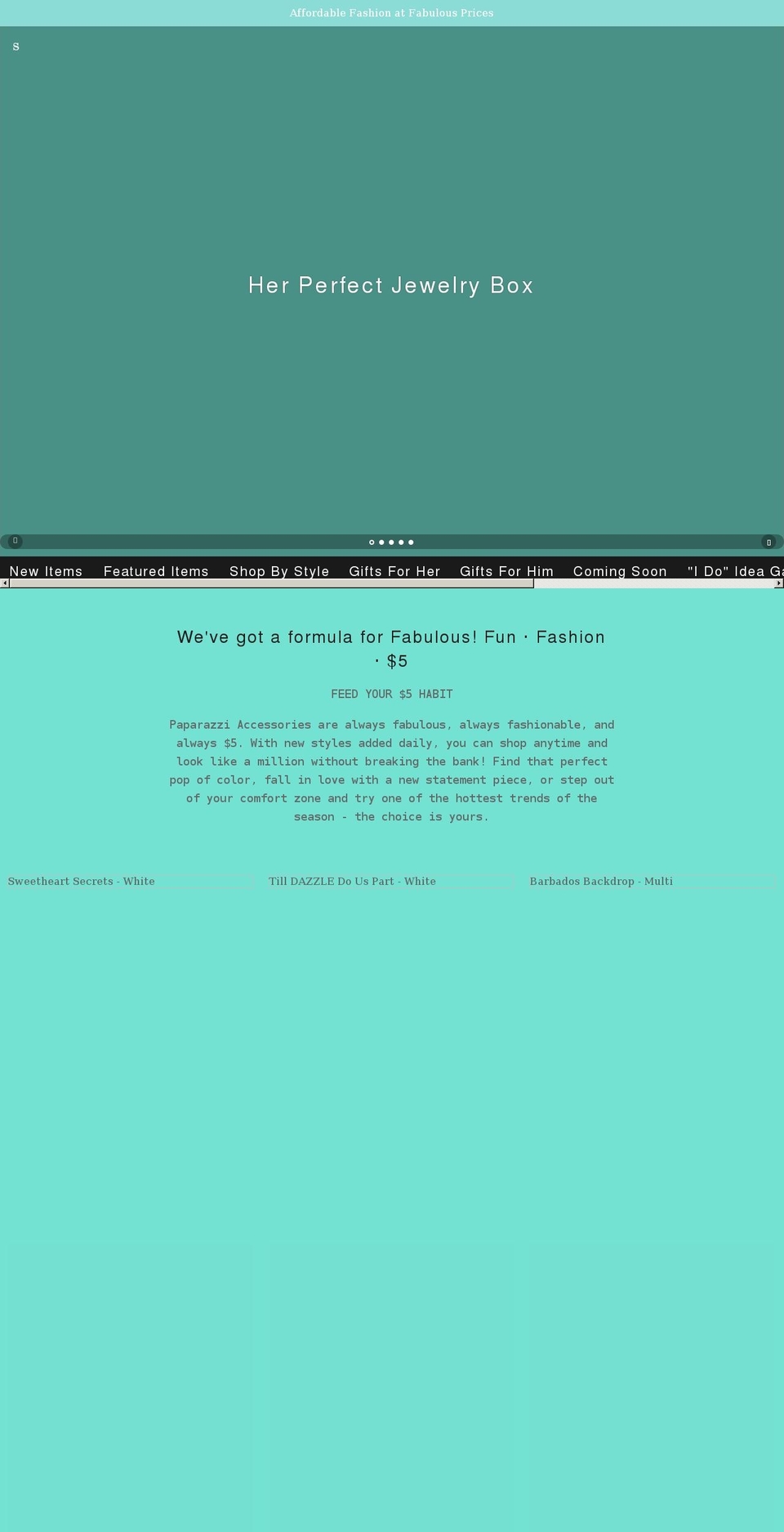 herperfectjewelry.com shopify website screenshot