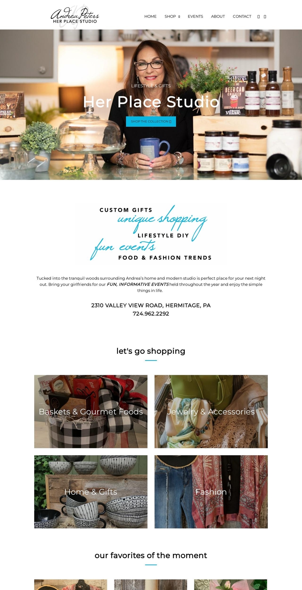 herplacestudio.com — Shopify storefront screenshot