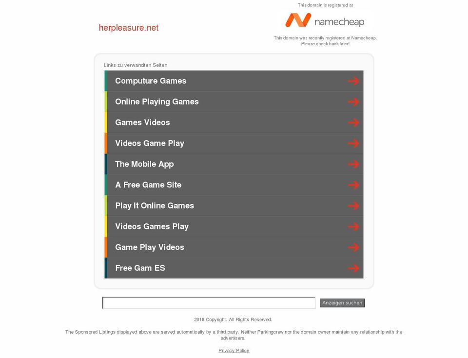 herpleasure.net shopify website screenshot