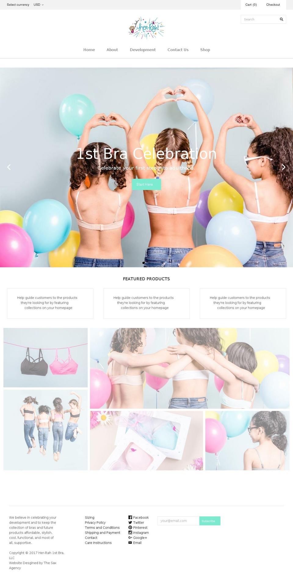 herrah1stbra.com shopify website screenshot