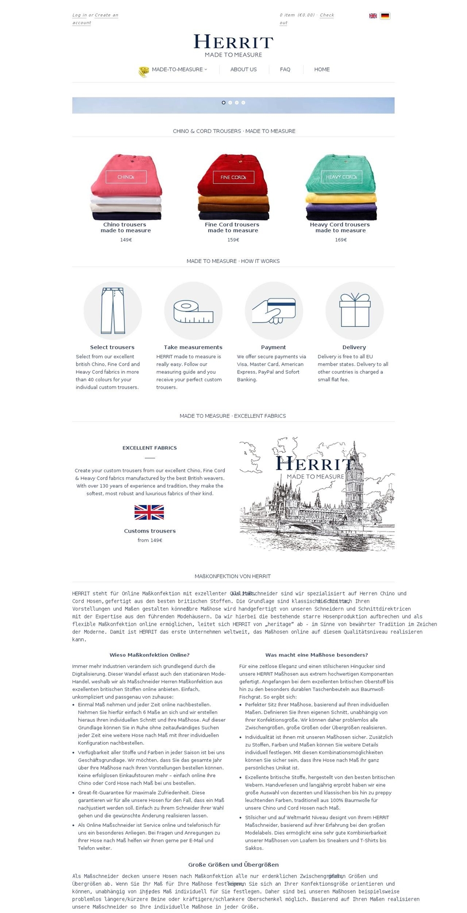 new-standard Shopify theme site example herrit.com