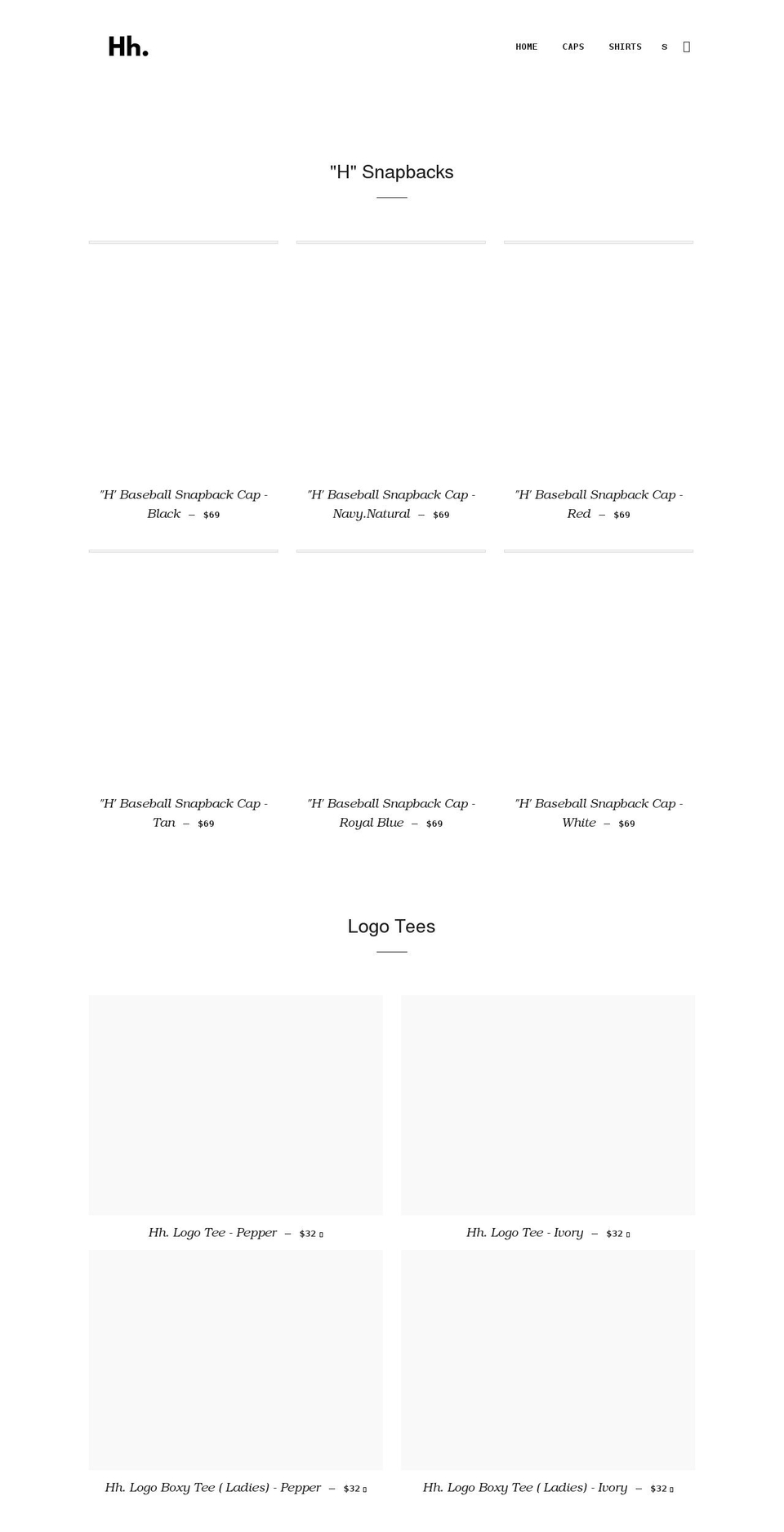 herronhats.com shopify website screenshot