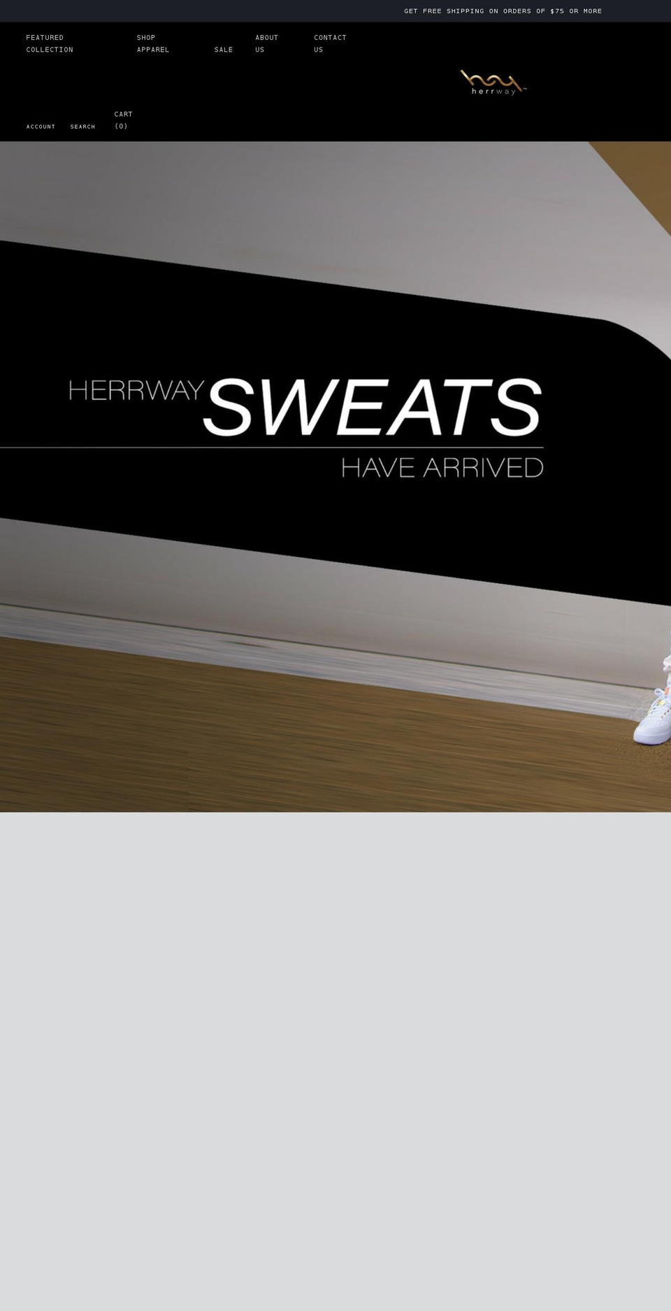 herrway.com shopify website screenshot