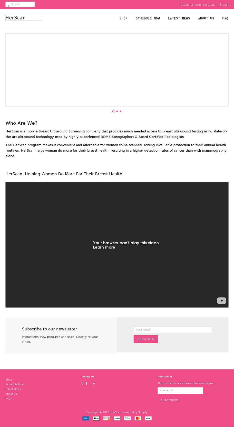 herscan.myshopify.com shopify website screenshot