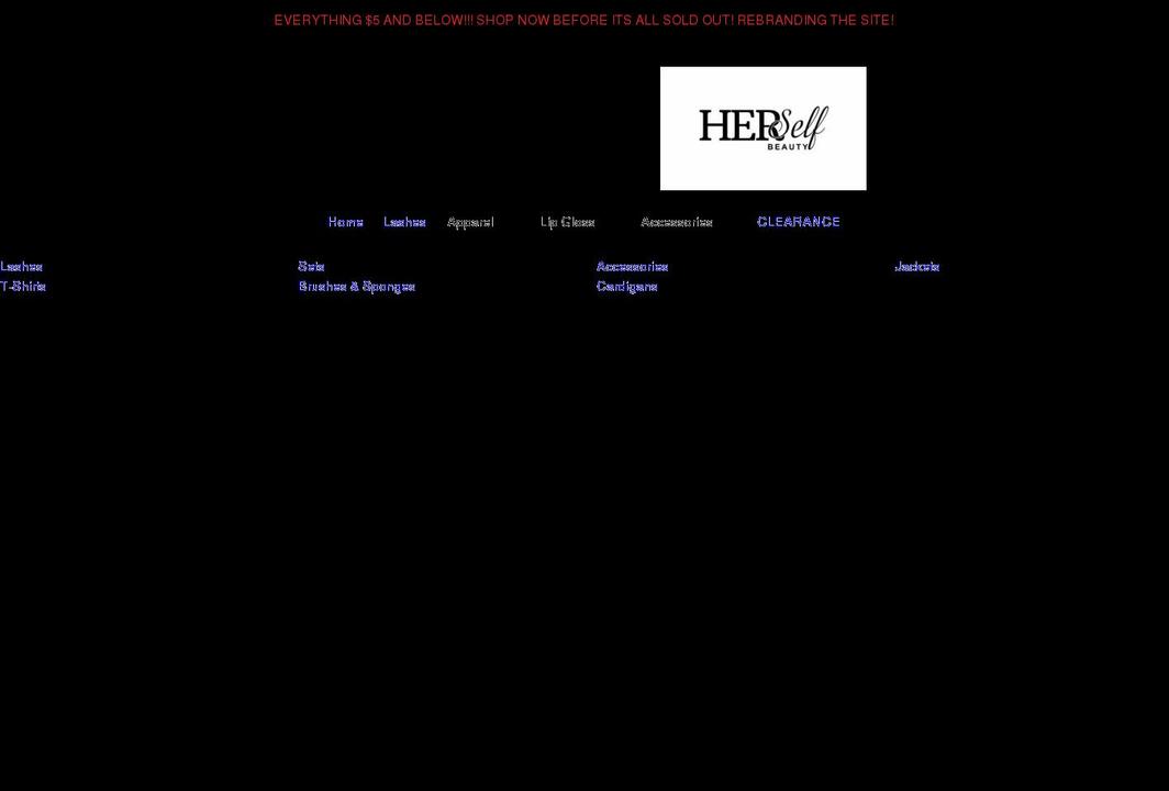 herselfbeauty.com shopify website screenshot