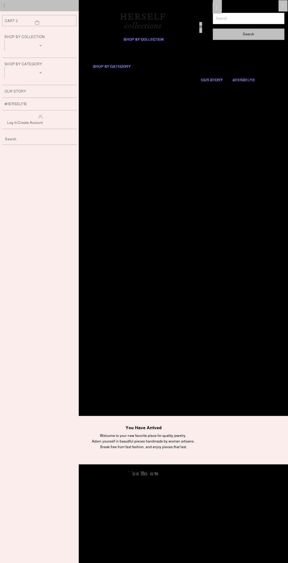 herselfcollections.com shopify website screenshot