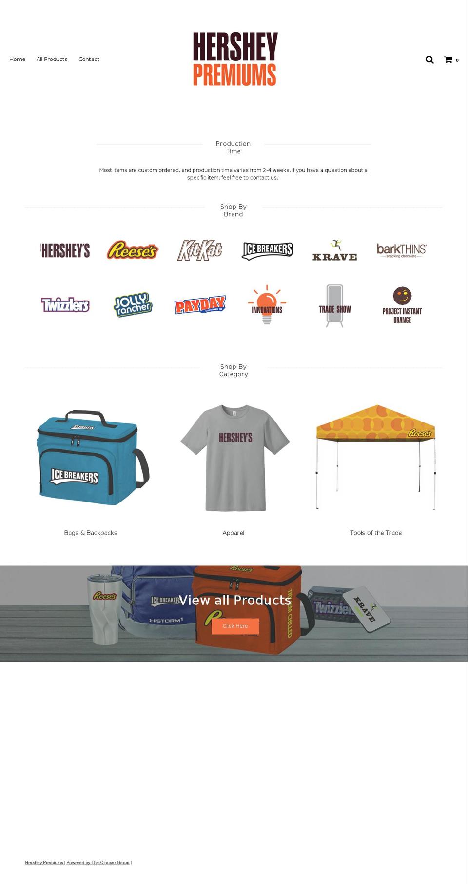 hersheypremiumstcg.com shopify website screenshot