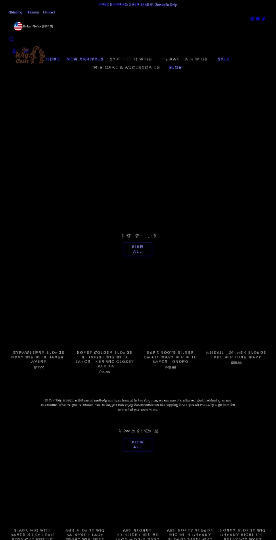 herwigcloset.com shopify website screenshot