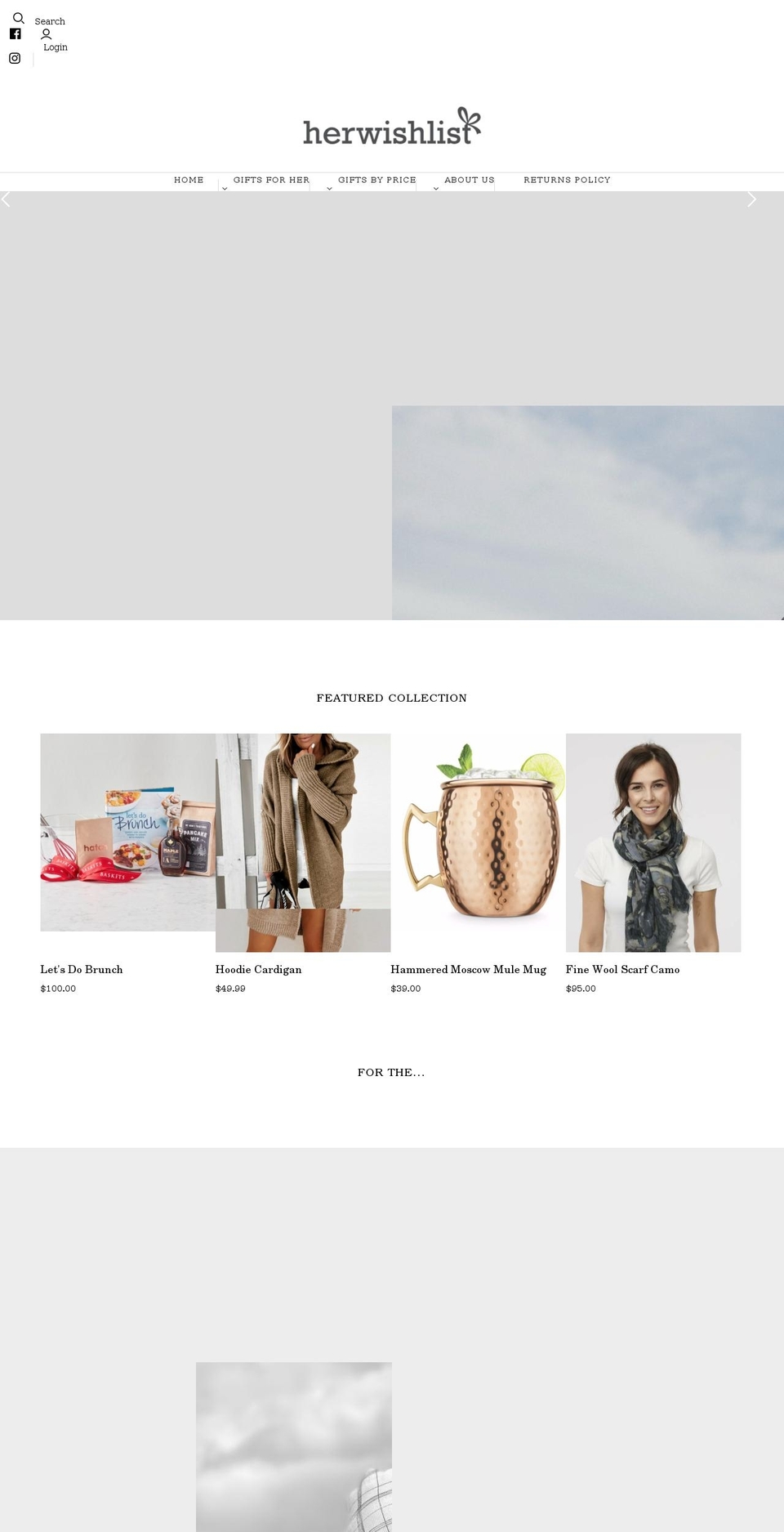herwishlist.com shopify website screenshot