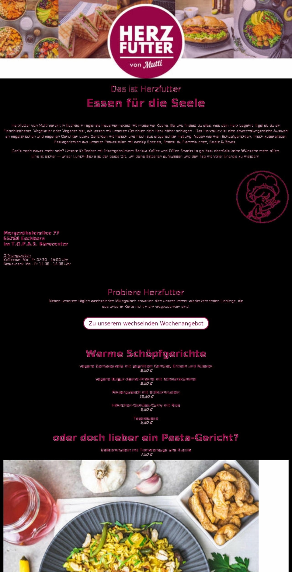 herzfutter.de shopify website screenshot