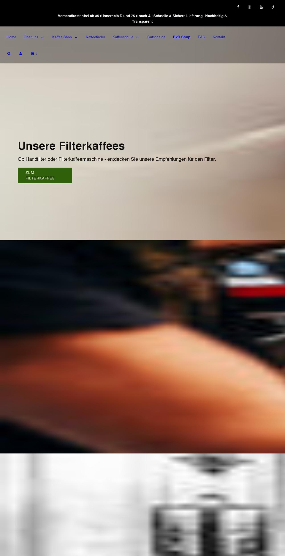 herzogkaffee-shop.de shopify website screenshot