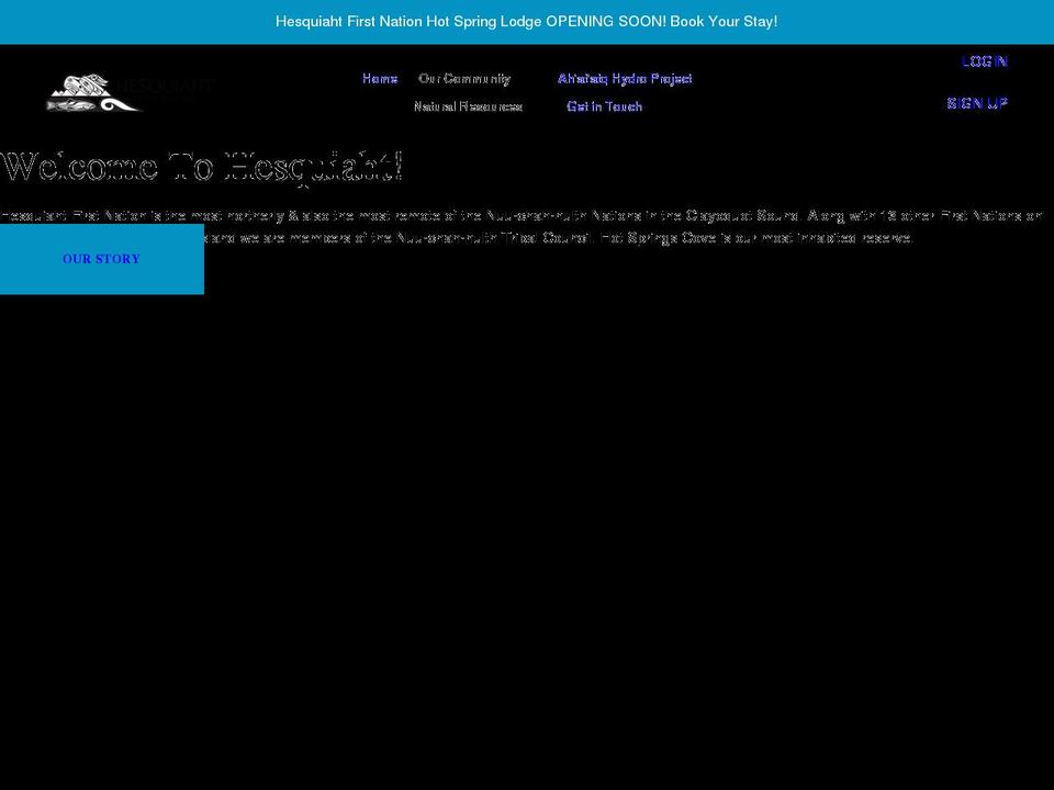 hesquiaht.ca shopify website screenshot