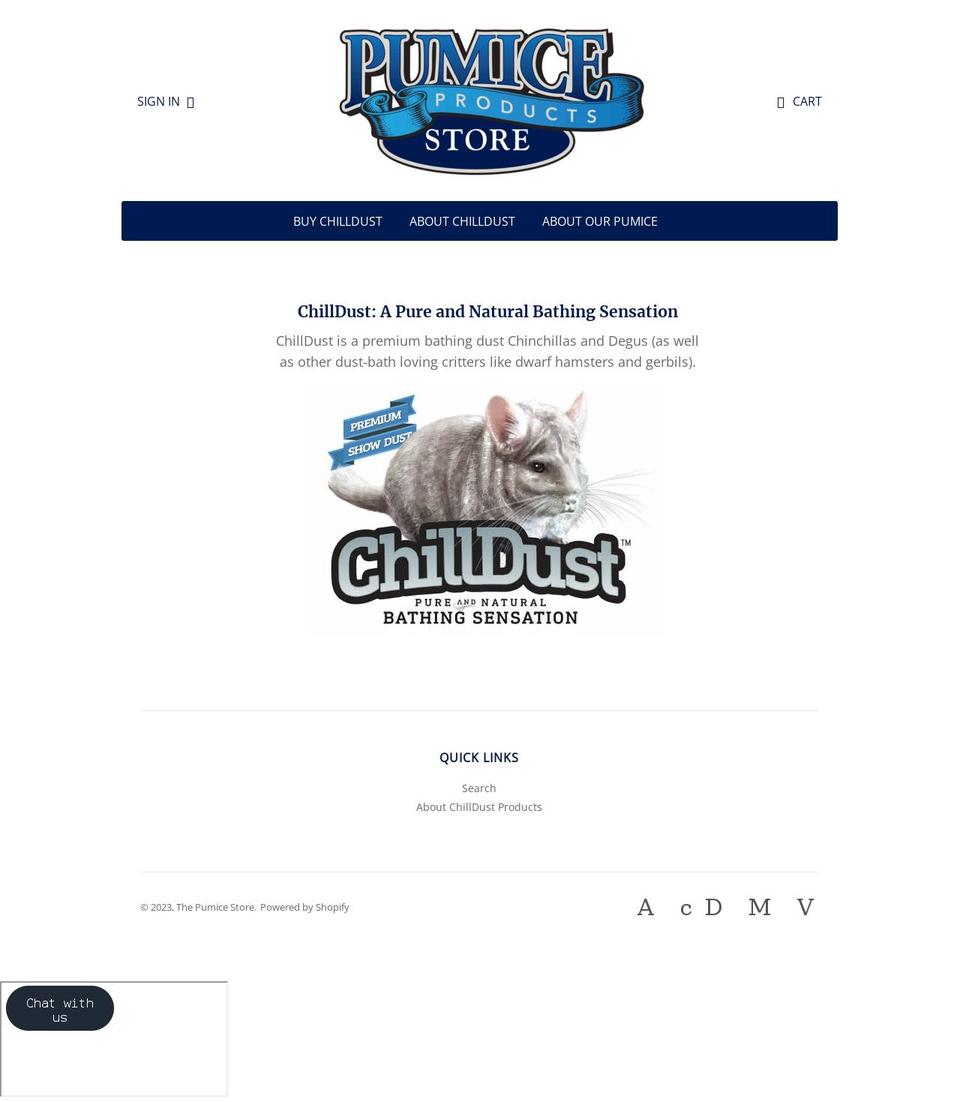 hess-pumice-products.myshopify.com shopify website screenshot