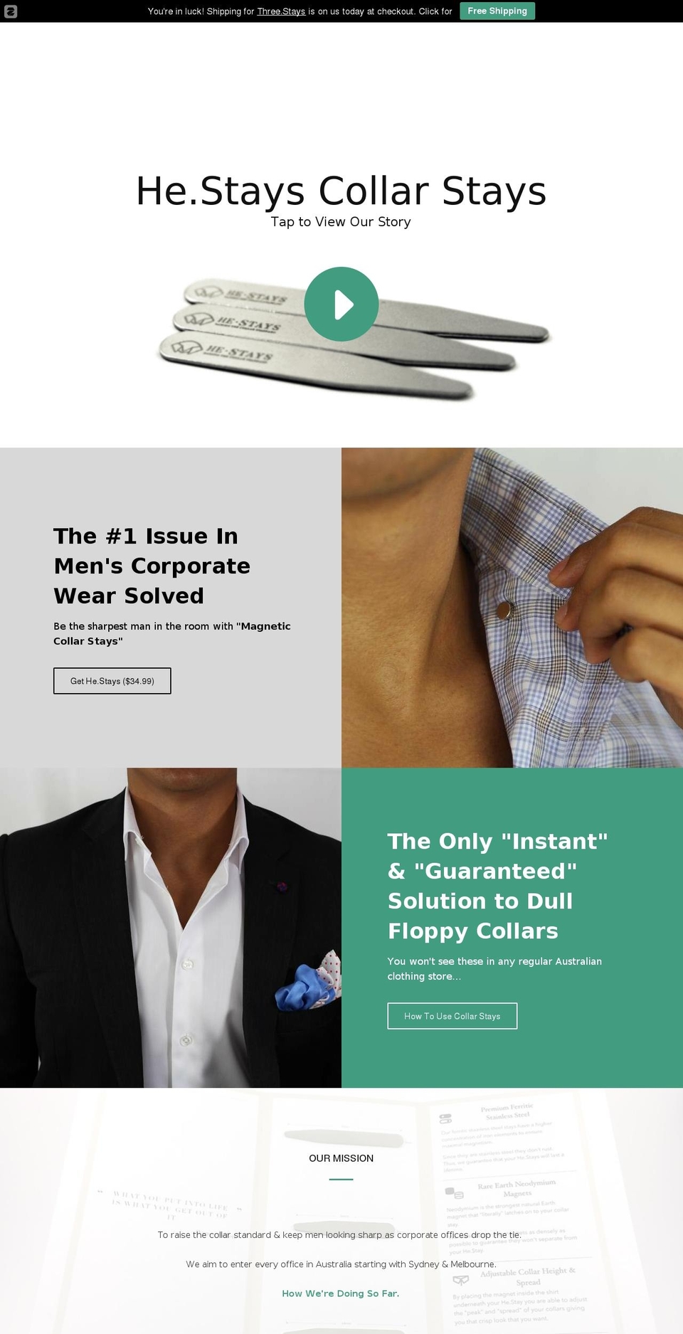 hestays.com — Shopify storefront screenshot