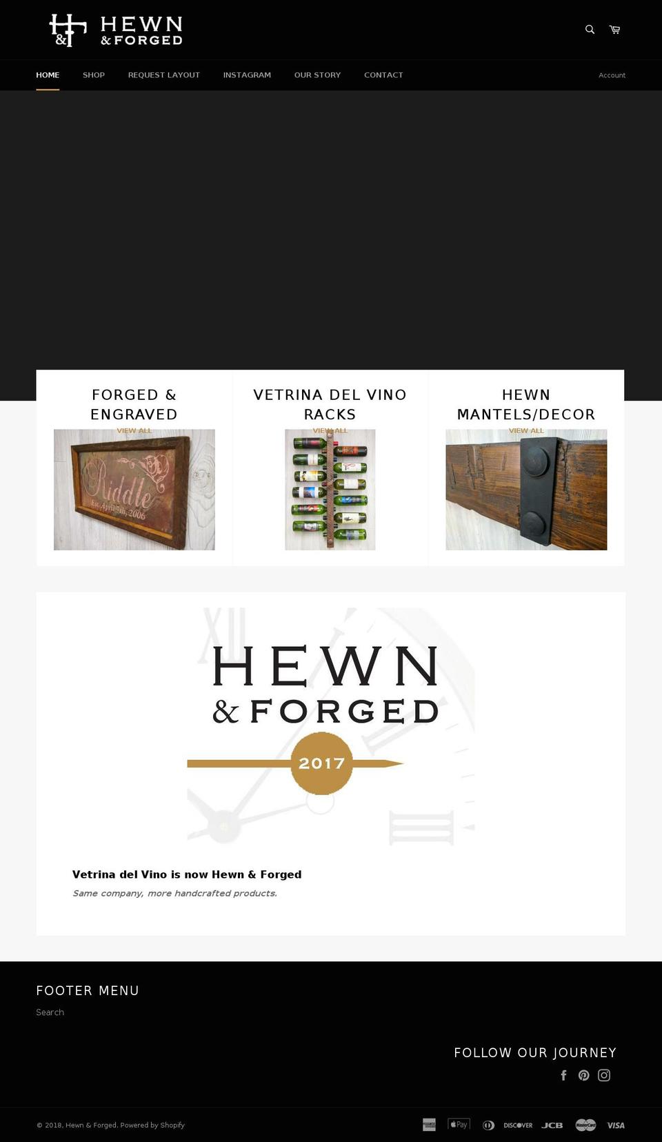 hewninc.com — Shopify storefront screenshot