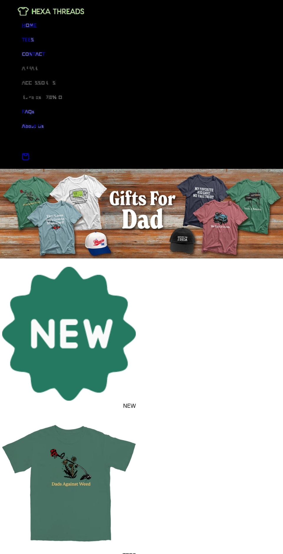The Ultimate Edition Shopify theme site example hexathreads.com