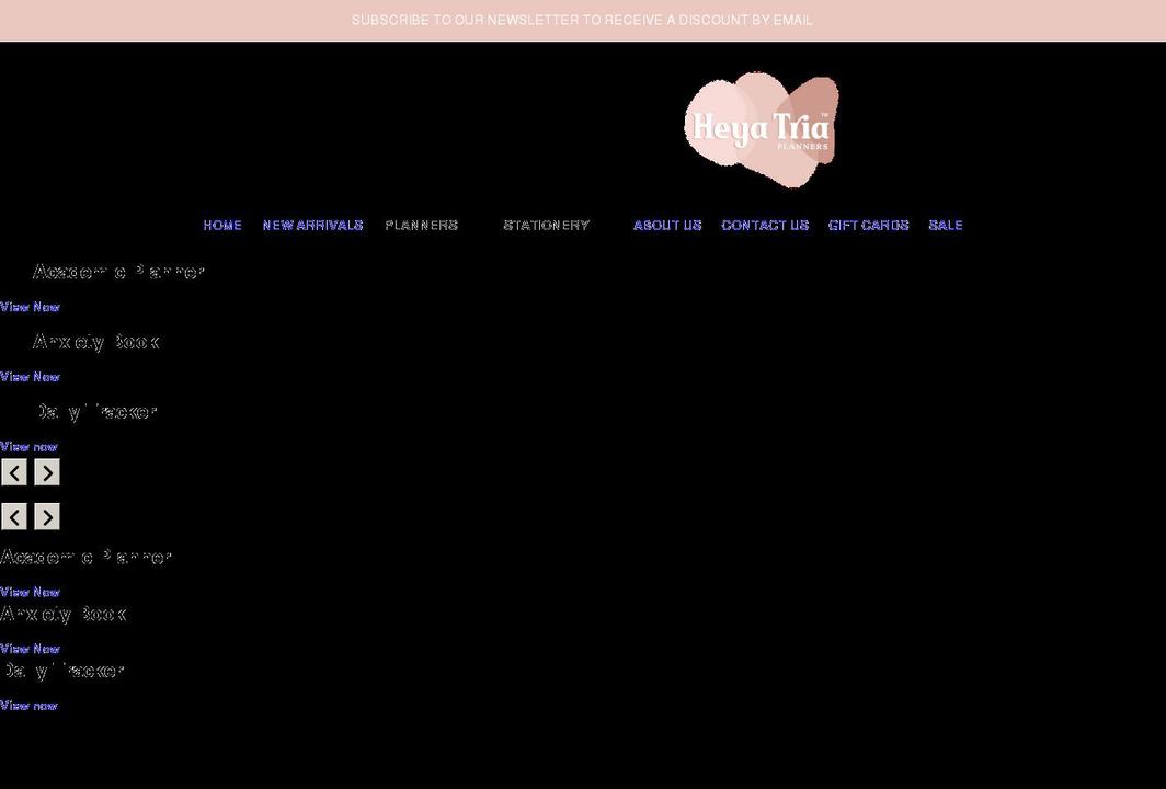 heyatria.com shopify website screenshot