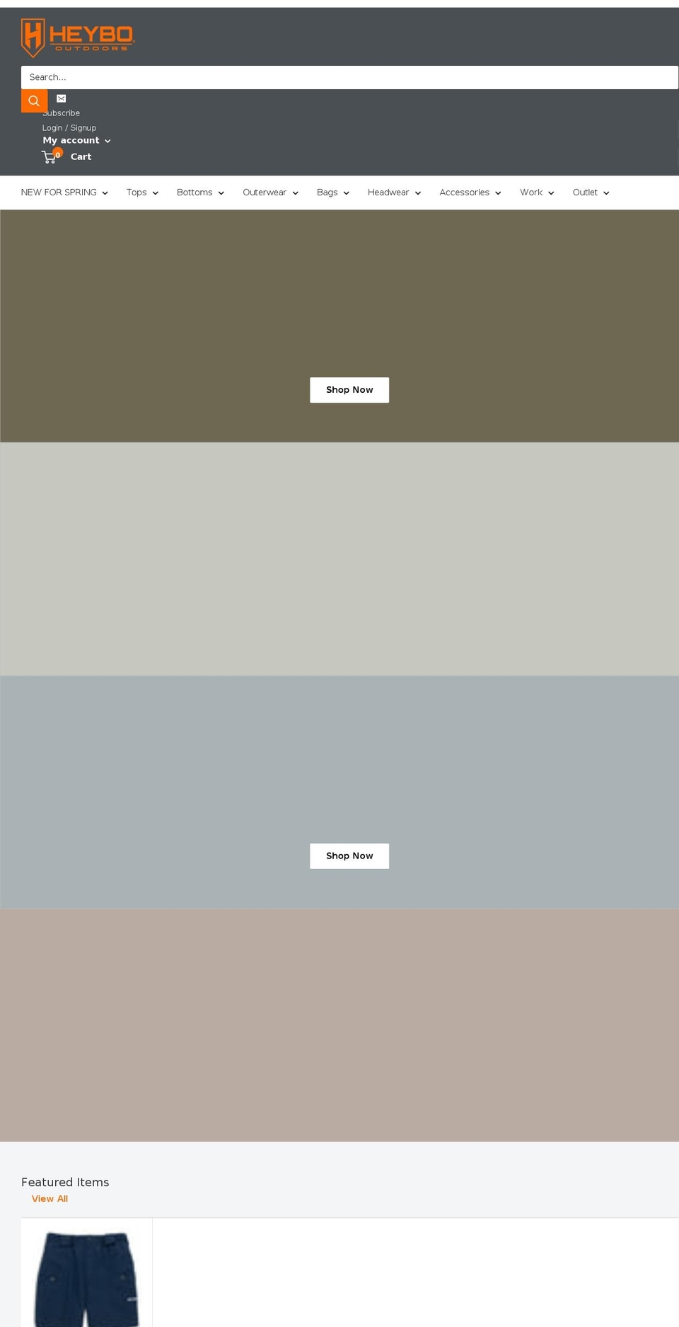 heybooutdoors.com shopify website screenshot