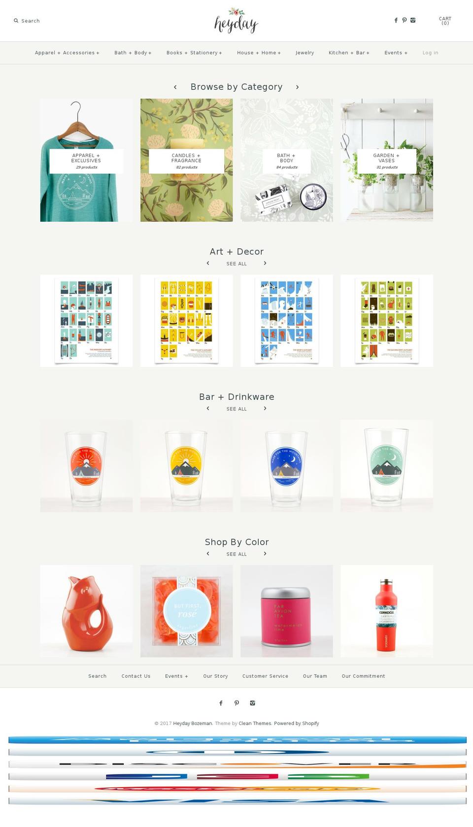 heydaybozeman.com shopify website screenshot