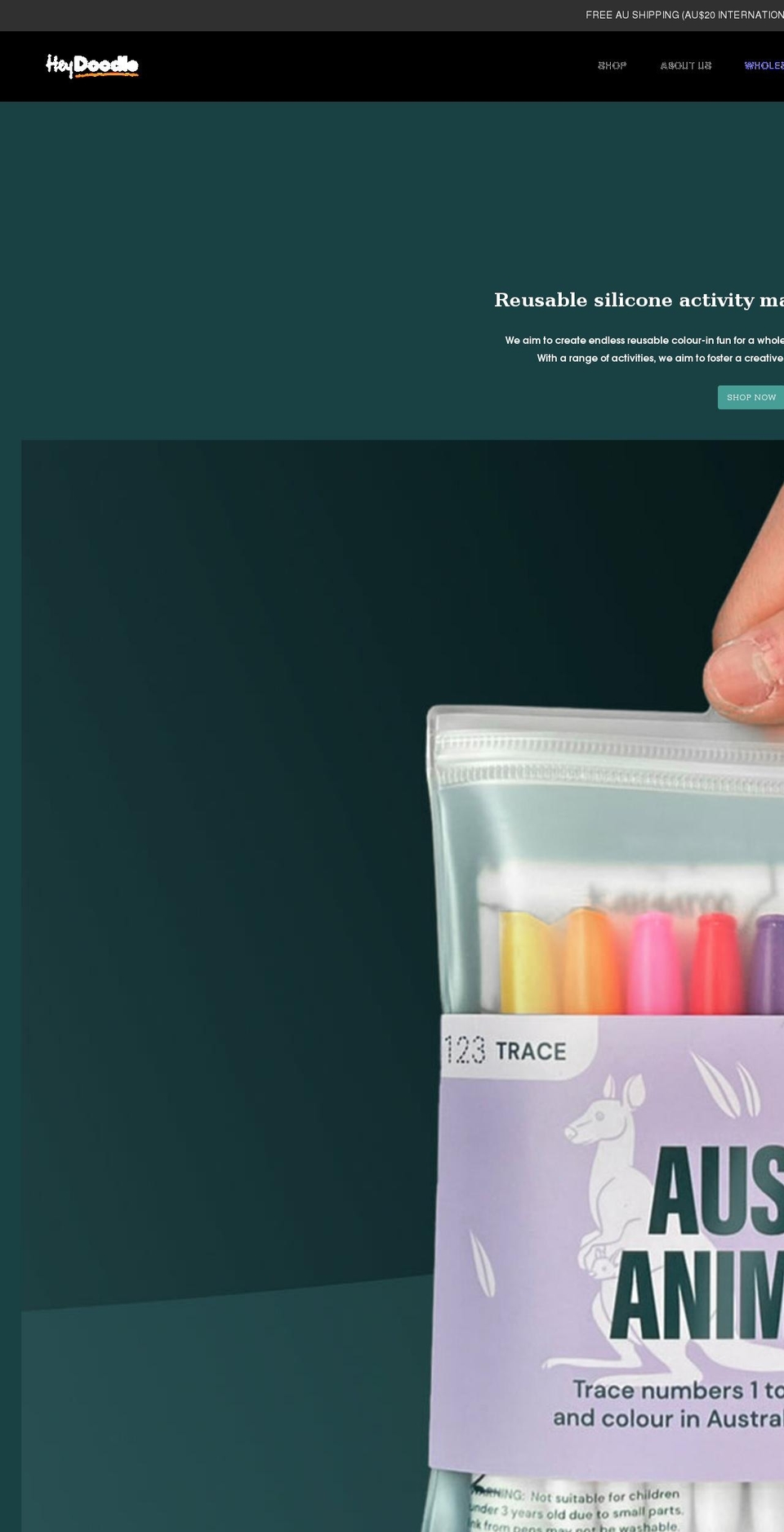 heydoodle.com.au shopify website screenshot