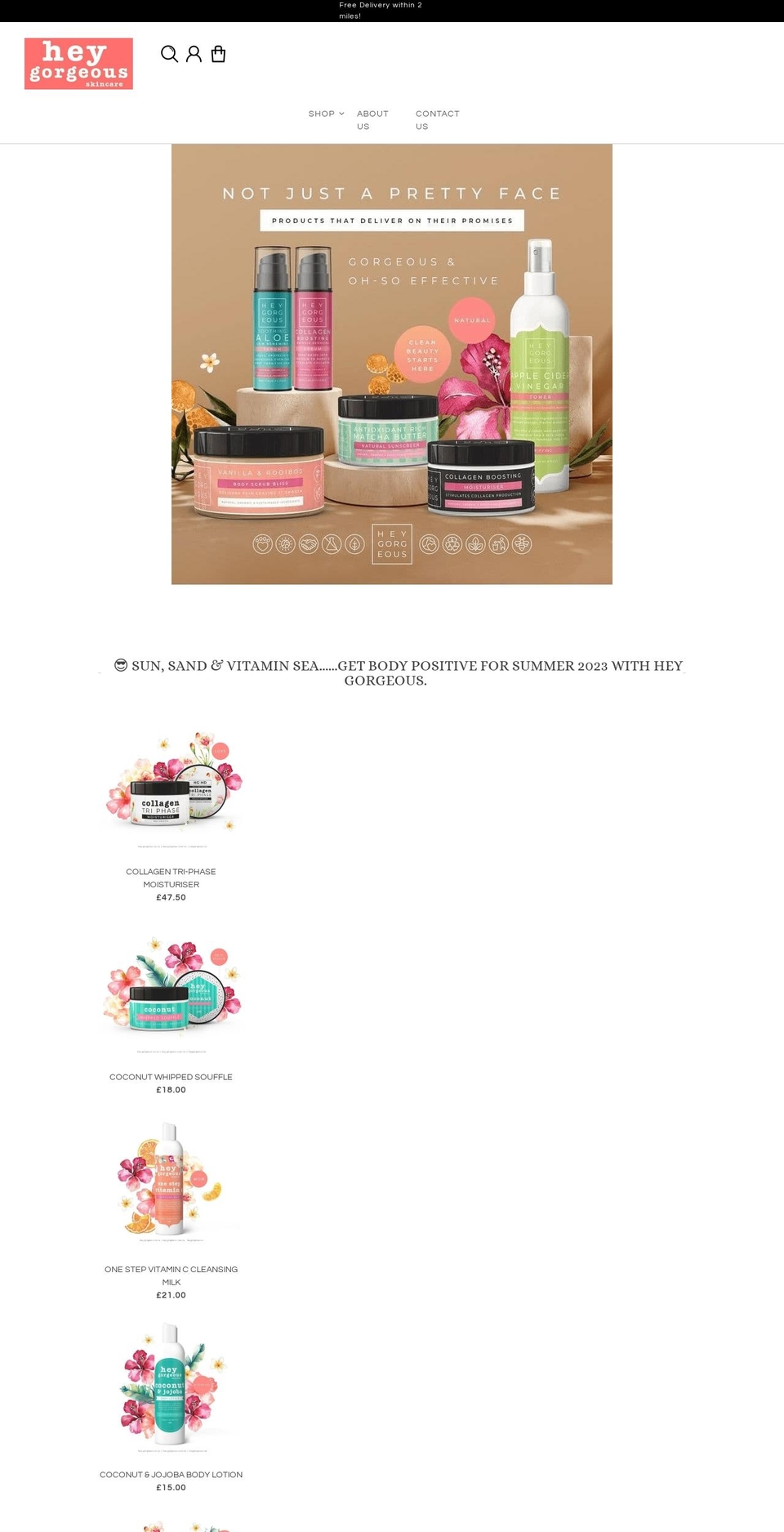 heygorgeous.uk shopify website screenshot