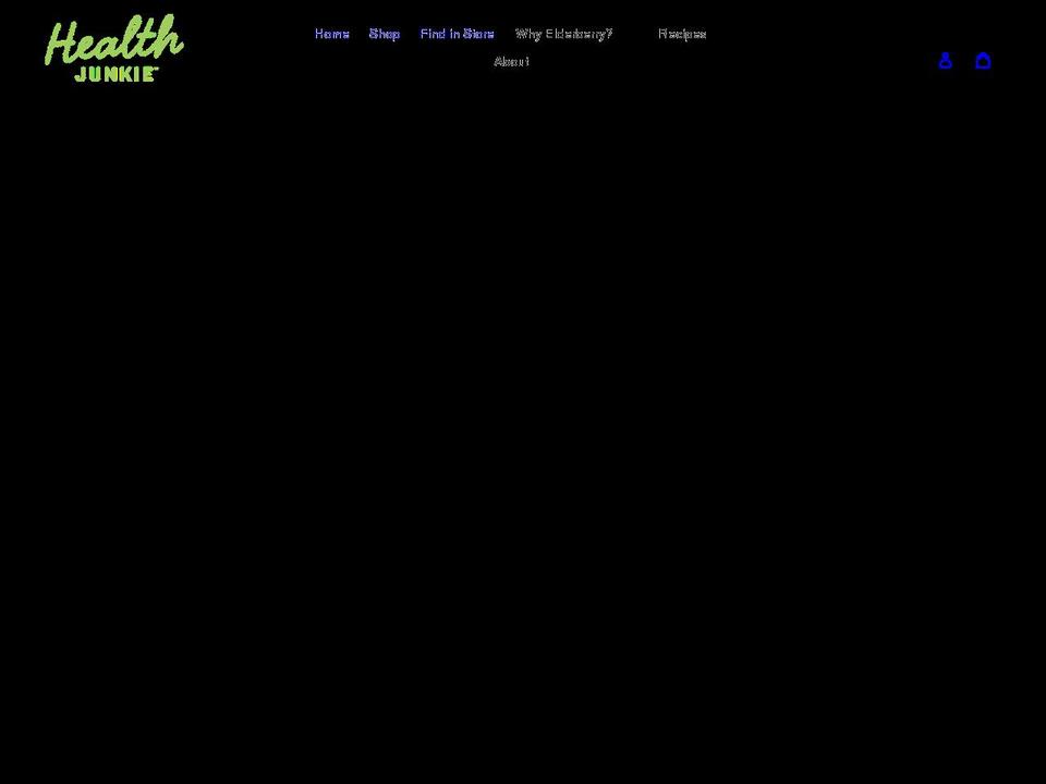 heyhealthjunkie.com shopify website screenshot